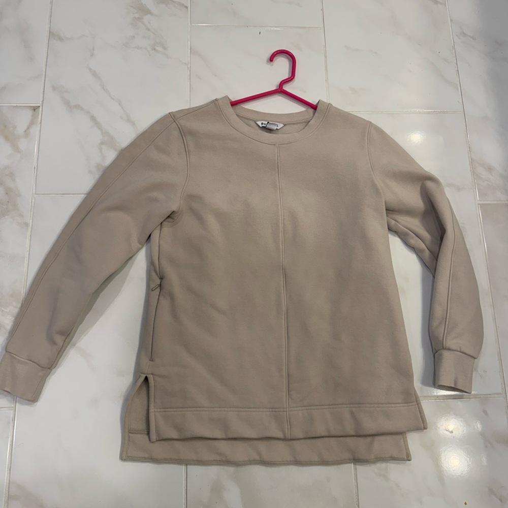 Athleta tan sweatshirt